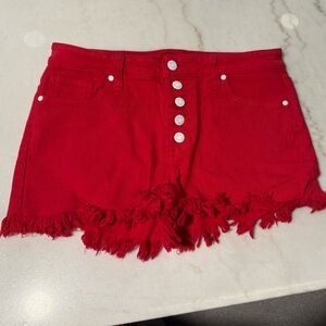 Guess Scarlet Frayed Jean Shorts